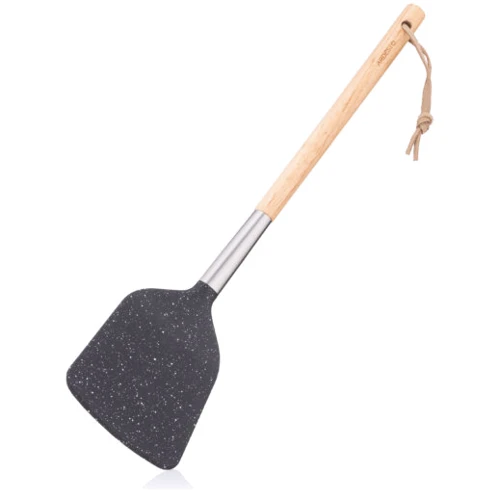 Лопатка Ardesto Midori 34.8 см черна (AR1301BP): Материал нейлон, дерево, нержавеющая сталь