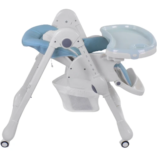 Стульчик для кормления Toti W-48406 голубой: Наклон спинки 3 положения