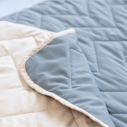 Покривало Sonex Bora Bora двостороннє 220x240 см + наволочка 50x70 см (2 шт.) сірий/бежевий (SO102398)