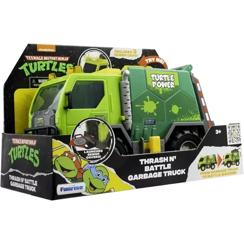 Игровой набор Funrise TMNT Черепашки-ниндзя классические Боевой мусоровоз со светом и звуком (71045) фото 3