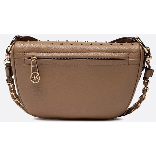Жіноча сумка через плече Michael Kors XS SLING PACK MSGR світло-коричнева (30F2G04M1L297): Тип ручки На цепочке, Плечевой ремень