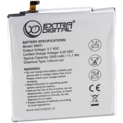 Аккумулятор ExtraDigital 3000mAh (BM31) for Xiaomi Mi3