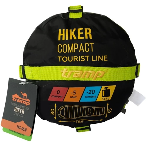 Спальный мешок Tramp Hiker Compact R оливковый/серый (TRS-052С-R) фото 16