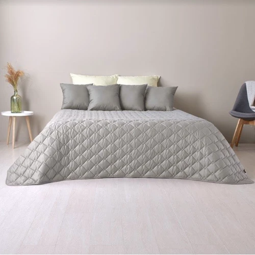 Покривало IDEIA Стиль Cube 180х210 сірий/бежевий (8-32404)