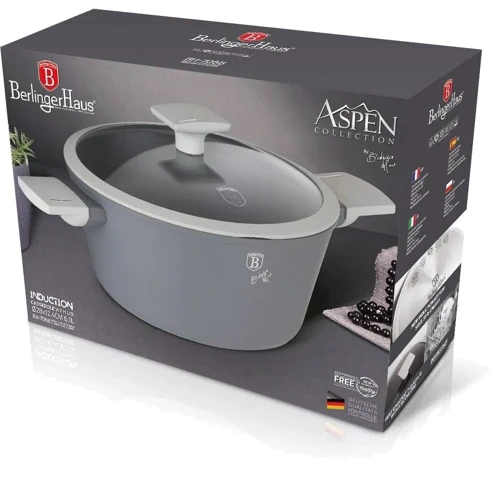 Каструля Berlinger Haus Aspen Collection з кришкою 6.1л Ø28х12.4см (BH 7068): Тип Традиционная