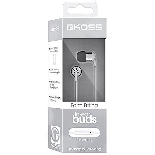 Наушники Koss KEB25i White (189650): Тип крепления без креплений