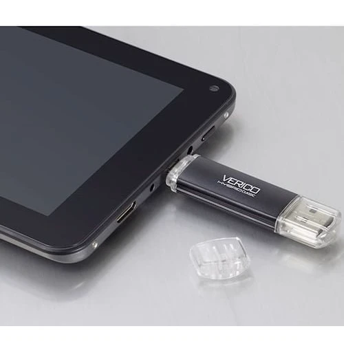 USB-флешка Verico 64GB Hybrid Classic USB-C+USB Black (1UDOV-TCBK63-NN): Максимальная скорость чтения, МБ/с 17