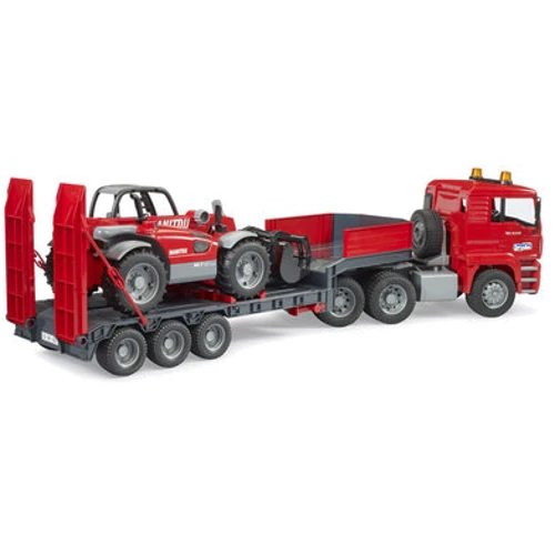 Ігровий набір Bruder Тягач MAN TGA з причепом та телескопічний навантажувач Manitou MLT 633 (02774): Рекомендований вік от 3 лет