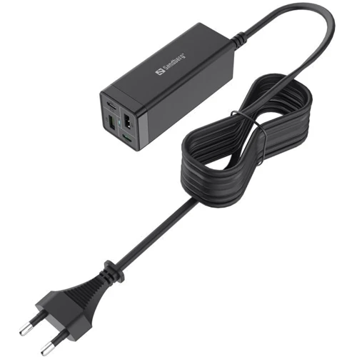 Зарядное устройство Sandberg Wall Charger 2хUSB-C+2XUSB 65W GaN Black (441-45)