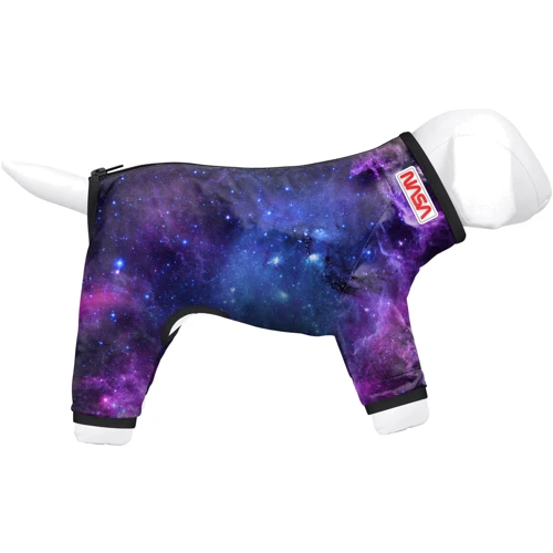 Дождевик для собак WAUDOG Clothes рисунок NASA21 M35 обхват груди 59-62 см обхват шеи 37-40 см: Тип Дождевики