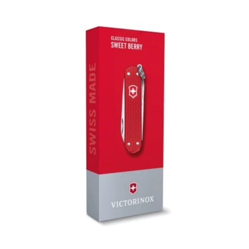 Мультитул Victorinox Classic SD Alox Colors Sweet Berry 58мм/5функцій/рифлений червоний (0.6221.201G): Кількість функцій 5
