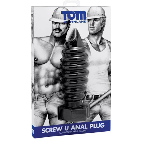 Анальная пробка Tom of Finland Screw U Anal Plug, 19x7 см