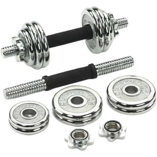 Гантель HouseFit DB 301 хромированные 2х15 кг DB 301: Вес гантели, кг 8х1,4х0.5