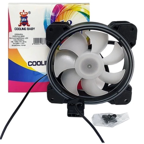 Кулер Cooling Baby 3D-Spectrum (12025HRI2L): Назначение для корпуса