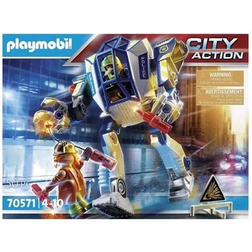 Конструктор Playmobil City Action Полицейский робот (70571): Рекомендуемый возраст от 6 лет