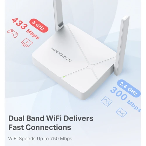Маршрутизатор Wi-Fi Mercusys MR20: Кількість LAN портів 2