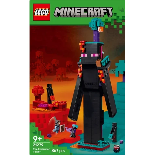 Конструктор LEGO Minecraft Башня Эндермена (21279): Рекомендуемый возраст 9+