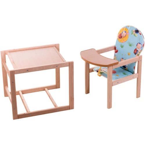 Стульчик- трансформер Наталка Зайчик-01 эконом голубой (божьи коровки) (623059)