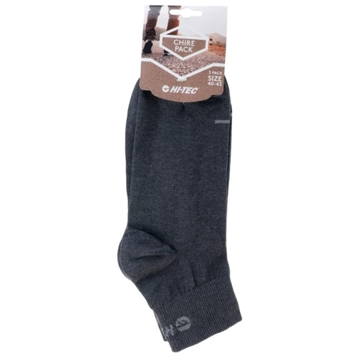 Шкарпетки Hi-Tec Chire Pack-dark grey Melange (5902786130832) 40-43 (27-29) темно-сірі фото 2