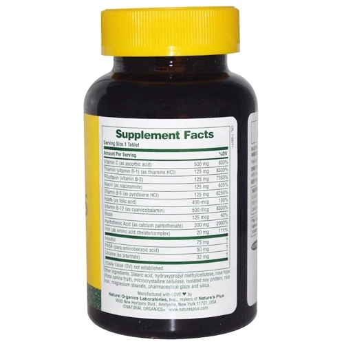 Natures Plus Ultra Stress 30 tabs Комплекс з залізом для боротьби зі стресом: Тип вітамін C