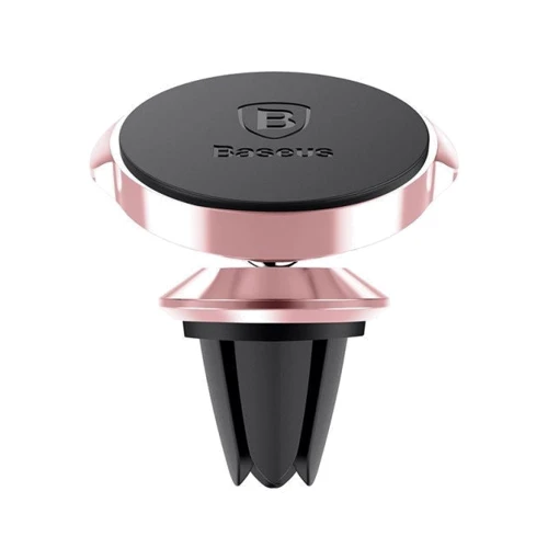 Держатель Baseus Car Holder Magnetic Small Ears Air Vent Rose Gold (SUER-A0R): Особенности магнитный, автодержатель