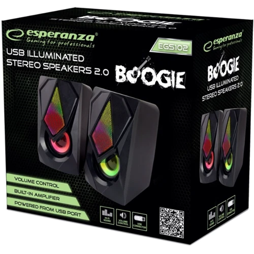 Акустическая система Esperanza EGS102 Boogie Black: Материал корпуса пластик