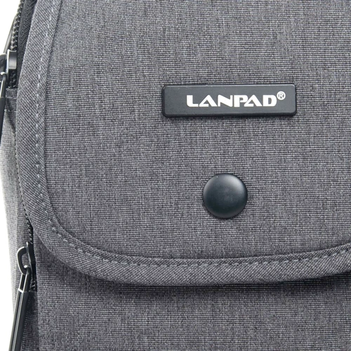 Мужская сумка через плечо Lanpad серая (33067): Пол Мужской