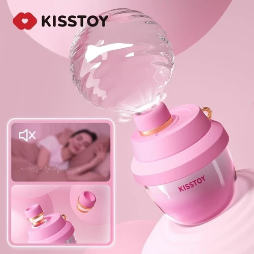 Вакуумный стимулятор-брелок KISSTOY Kiss Pods, 5 уровней интенсивности + Turbo-режим, 2 насадки