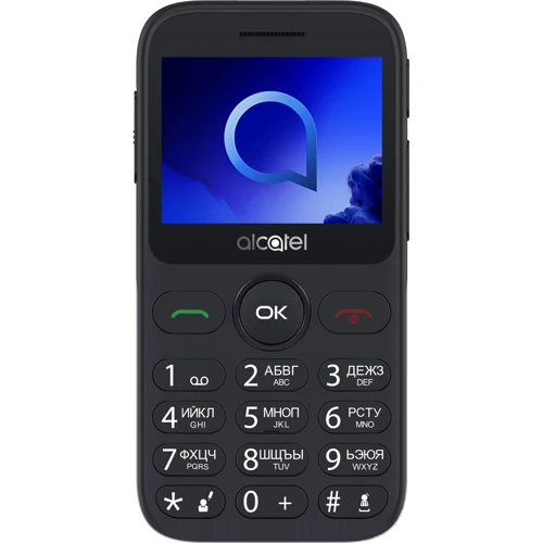 Мобільний телефон Alcatel 2019 Single SIM Metallic Silver (UA UCRF): Дисплей 2.4 TN (240х320)