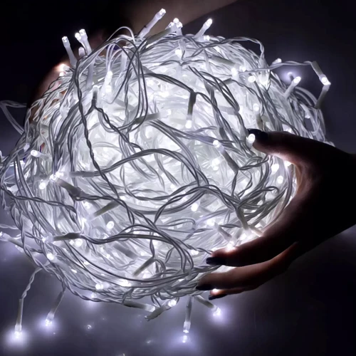 Гирлянда бахрома уличная (наружная) Springos 20 м 500 LED CL500 Cold White: Длина, м 20