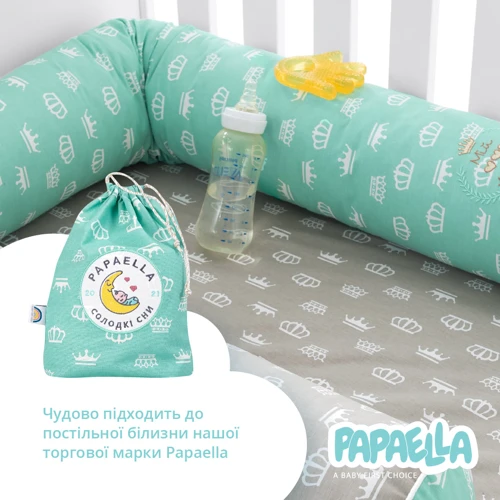 Бортик-валик Papaella защитный мультифункциональный для новорожденных, 60х15 см и 120х15 см (8-34533) фото 9