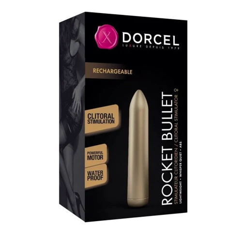 Перезаряжаемая вибропуля Dorcel Rocket Bullet Gold
