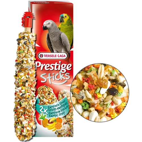 Лакомство Versele-Laga Prestige Sticks Parrots Exotic Fruit для крупных попугаев с экзотическими фруктами 140 г