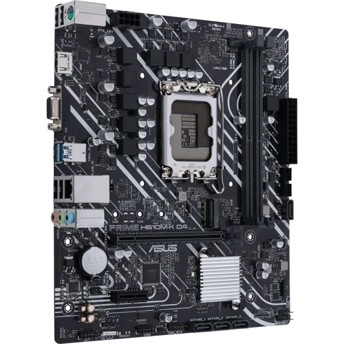 ASUS PRIME H610M-K D4 ARGB: Роз'єми на платі СОМ, USB 3.2 Gen 1, USB 2.0