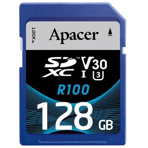 Карта памяти Apacer 128GB SDXC Class 10 UHS-I U3 (AP128GSDXC10U7-R)