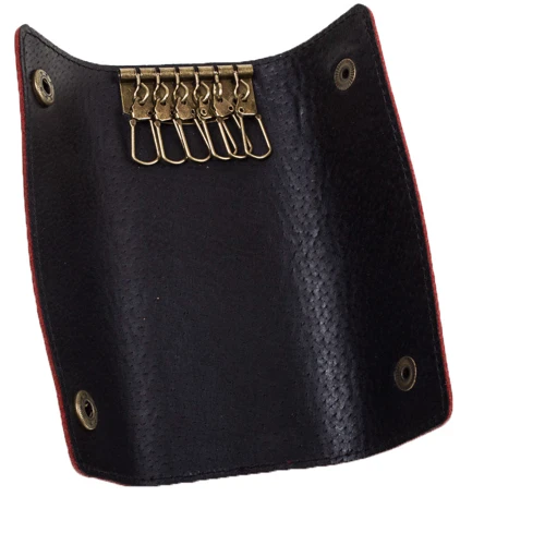 Жіноча ключниця DNK Leather червона (DNK-Keys-Lcol-H): Формат гаманця вертикальний