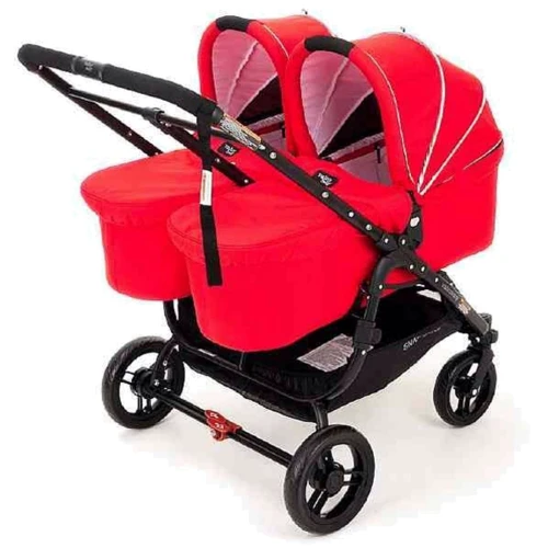 Універсальна коляска 2 в 1 для двійні Valco baby Snap Duo / Fire Red: Можливість встановлення люльки є