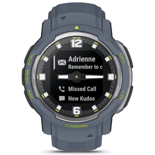 Смарт-часы Garmin Instinct Crossover Blue Granite (010-02730-04): Сенсорный экран нет