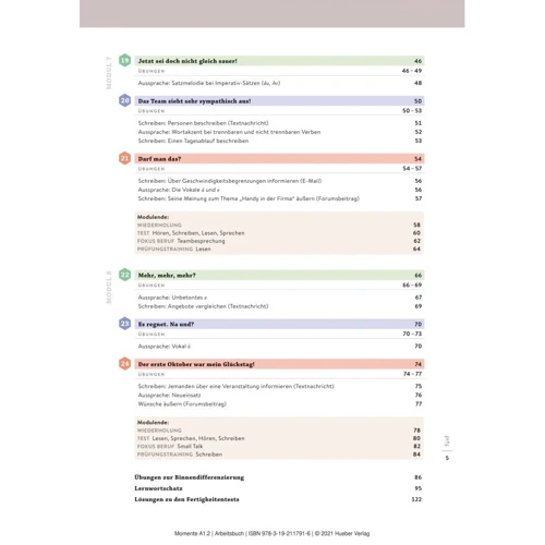 Momente A1.2: Arbeitsbuch plus interaktive Version: Жанр Учебники и пособия