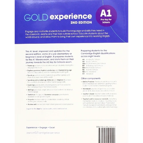Gold Experience 2nd Edition A1 Student's Book: Производитель Pearson Education