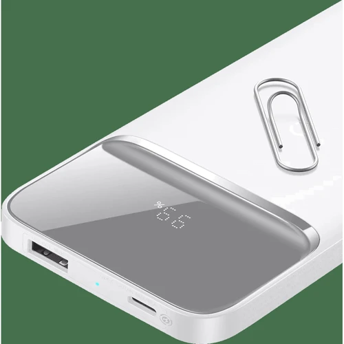 Зовнішній акумулятор Baseus Power Bank 10000mAh Wireless Charger Magnetic 20W White (PPMT-02): Особливості З дисплеєм, індикатор заряду, швидка зарядка, безпровідна зарядка