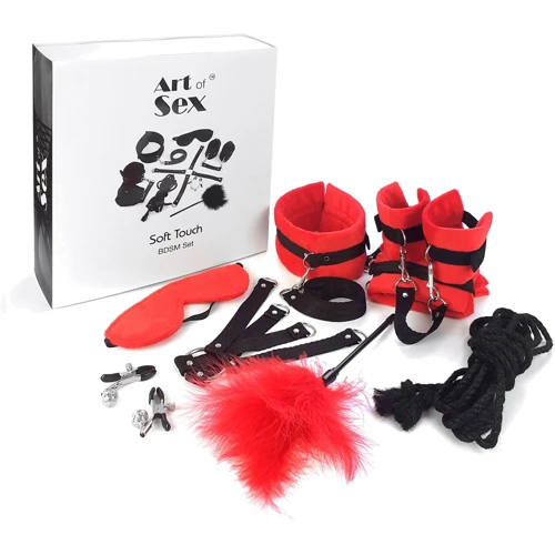 Набор БДСМ Art of Sex - Soft Touch BDSM Set 9 предметов красный: Производитель Art of Sex