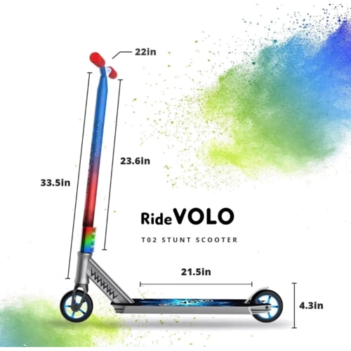 Трюковый самокат Maraton Ride Volo Silver T02: Конструкция рамы цельная