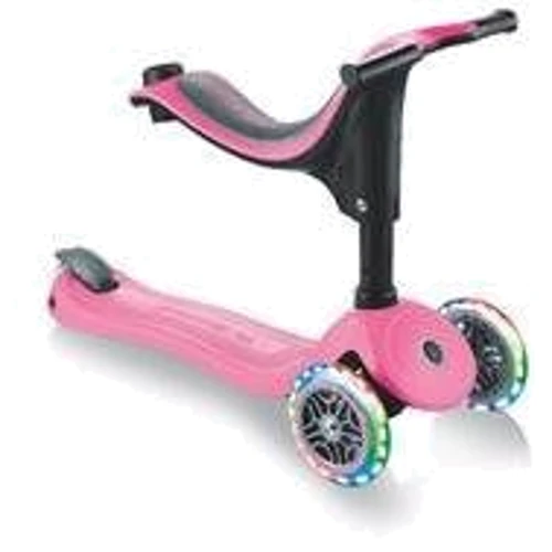 Самокат GLOBBER серии GO UP SPORTY PLUS LIGHTS 5в1 розовый, колеса с подсветкой, 20/50кг (642-110): Максимальная допустимая нагрузка, кг 50 / 20