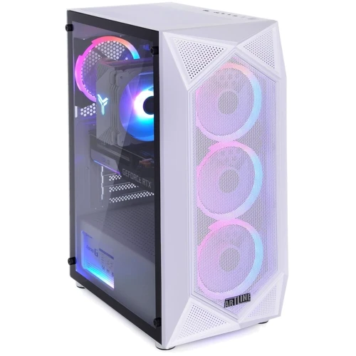 Персональный компьютер (ПК) ARTLINE Gaming X75WHITE Windows 11 Home (X75WHITEv83Win): Процессор Intel (8p+8e)-Core i7-13700F 2.1-5.2GHz