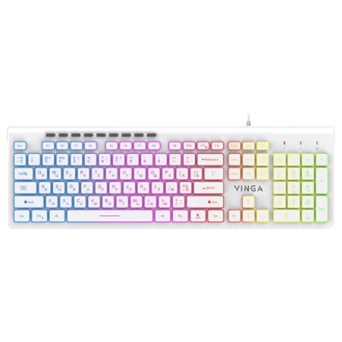 Клавиатура Vinga KB-460 White: Подключение проводное