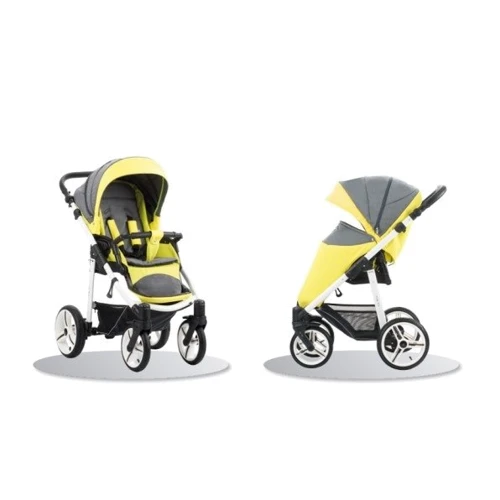 Коляска прогулянкова Bebetto NICO (SL386) жовтий з сірим