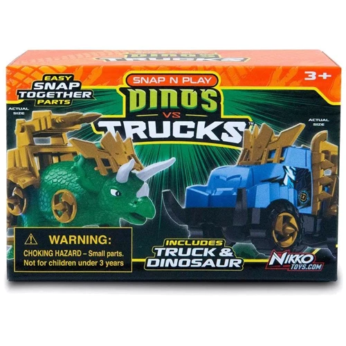 Игровой набор Road Rippers машинка и динозавр Triceratops green (20074)