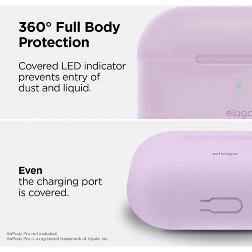 Чехол для наушников Elago Original Case Lavender (EAPPOR-BA-LV) for Airpods Pro фото 1