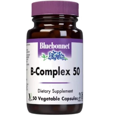 Bluebonnet Nutrition Stress B-Complex Стрес В-Комплекс 50 вегетаріанських капсул